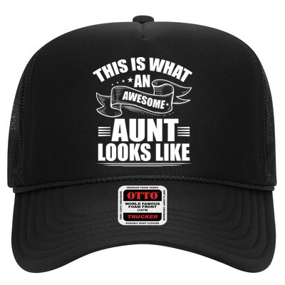 This Is What An Awesome Aunt Looks Like Auntie Niece Aunt Gift Trucker Hat