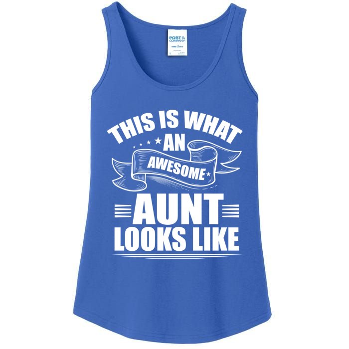 This Is What An Awesome Aunt Looks Like Auntie Niece Aunt Gift Ladies Essential Tank