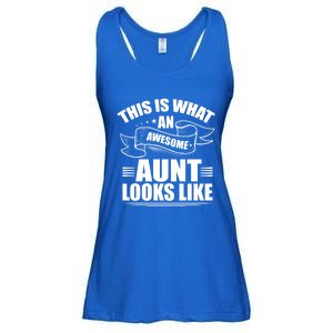 This Is What An Awesome Aunt Looks Like Auntie Niece Aunt Gift Ladies Essential Flowy Tank