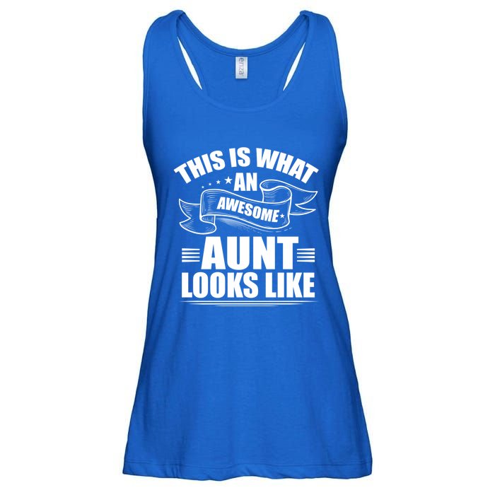 This Is What An Awesome Aunt Looks Like Auntie Niece Aunt Gift Ladies Essential Flowy Tank