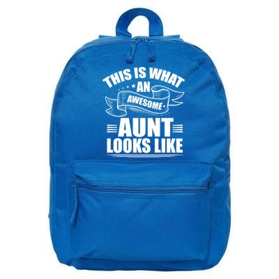 This Is What An Awesome Aunt Looks Like Auntie Niece Aunt Gift 16 in Basic Backpack