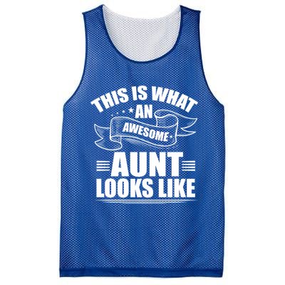 This Is What An Awesome Aunt Looks Like Auntie Niece Aunt Gift Mesh Reversible Basketball Jersey Tank