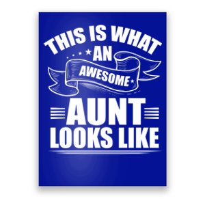 This Is What An Awesome Aunt Looks Like Auntie Niece Aunt Gift Poster