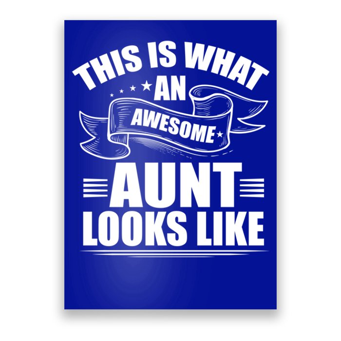 This Is What An Awesome Aunt Looks Like Auntie Niece Aunt Gift Poster