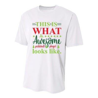 This Is What An Awesome Pickleball Player Looks Like Youth Performance Sprint T-Shirt