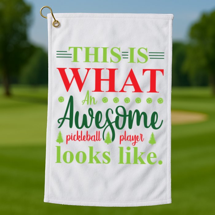 This Is What An Awesome Pickleball Player Looks Like Golf Towel