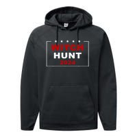 Trump Indictment Witch Hunt 2024 – Funny Quote Performance Fleece Hoodie