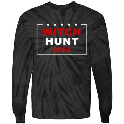 Trump Indictment Witch Hunt 2024 – Funny Quote Tie-Dye Long Sleeve Shirt