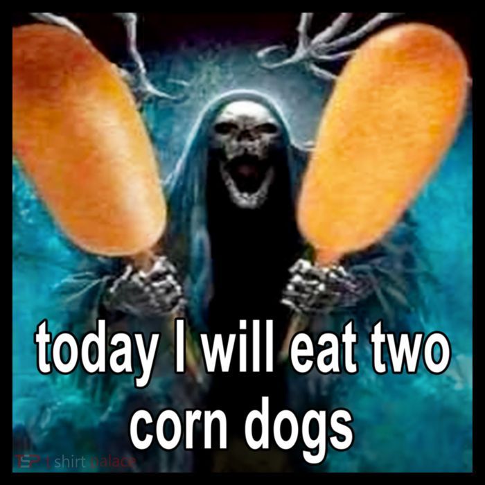 Today I Will Eat Two Corn Dogs Meme Impact Tech Backpack
