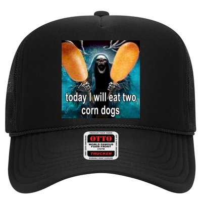 Today I Will Eat Two Corn Dogs Meme Trucker Hat