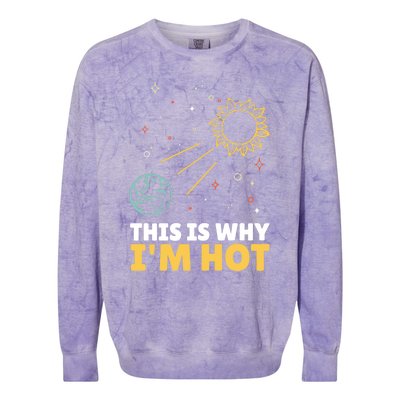 This Is Why I'm Pollution Ozone Earth Global Warming Premium Colorblast Crewneck Sweatshirt