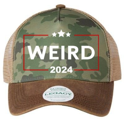 Trump Is Weird 2024 Funny Trump Election Legacy Tie Dye Trucker Hat