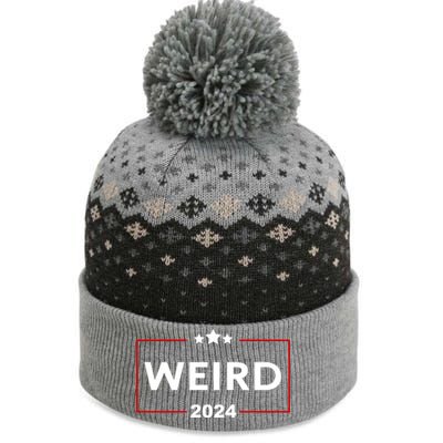 Trump Is Weird 2024 Funny Trump Election The Baniff Cuffed Pom Beanie