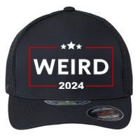 Trump Is Weird 2024 Funny Trump Election Flexfit Unipanel Trucker Cap