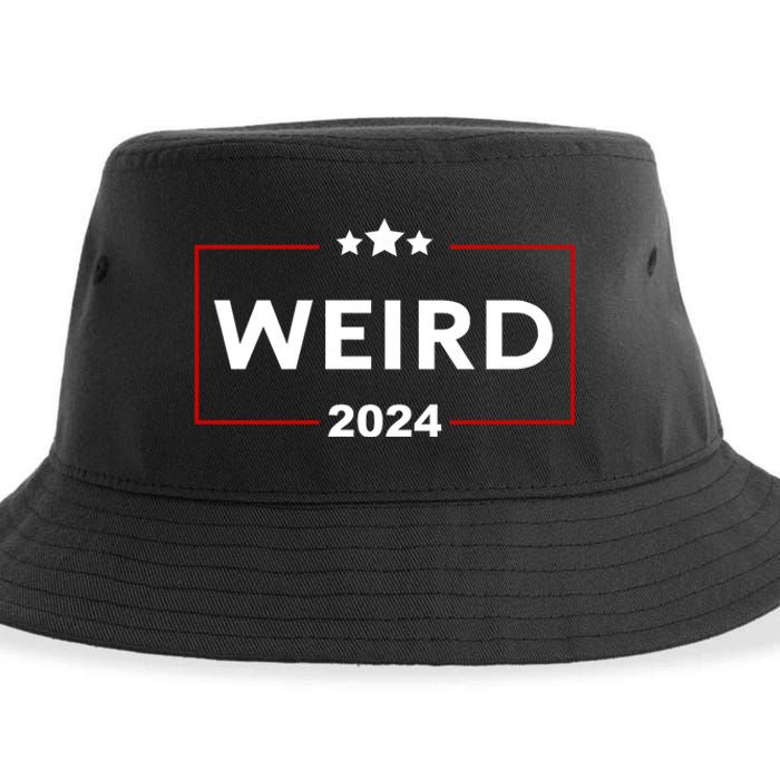 Trump Is Weird 2024 Funny Trump Election Sustainable Bucket Hat