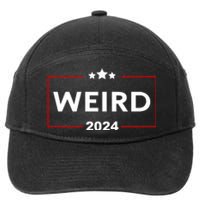 Trump Is Weird 2024 Funny Trump Election 7-Panel Snapback Hat