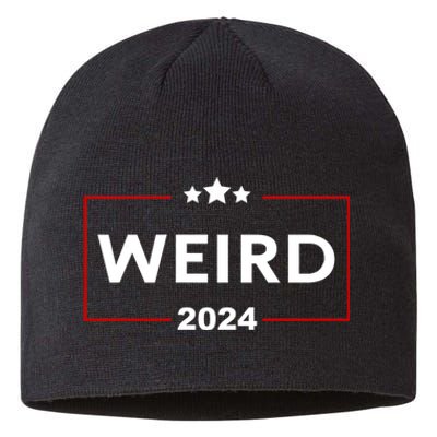 Trump Is Weird 2024 Funny Trump Election Sustainable Beanie