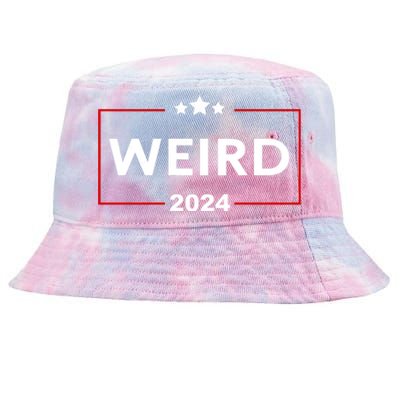 Trump Is Weird 2024 Funny Trump Election Tie-Dyed Bucket Hat