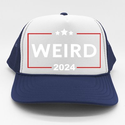 Trump Is Weird 2024 Funny Trump Election Trucker Hat