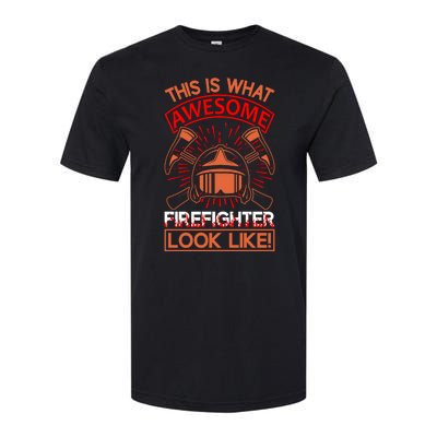 This Is What Awesome Firefighter Look Like Softstyle CVC T-Shirt