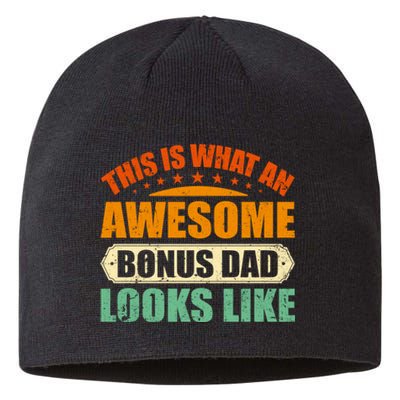 This Is What An Awesome Bonus Dad Looks Like Fathers Day Sustainable Beanie