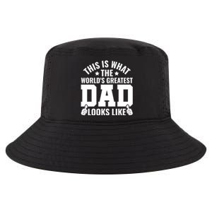 This Is What The Worlds Greatest Dad Looks Like Gift Cool Comfort Performance Bucket Hat