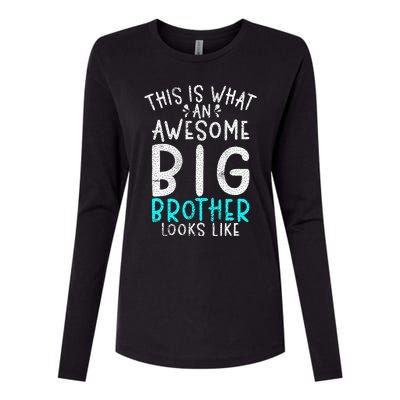 This Is What An Awesome Big Brother Looks Like Big Brother Womens Cotton Relaxed Long Sleeve T-Shirt