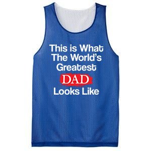 This Is What The Worlds Greatest Dad Looks Like Gift Mesh Reversible Basketball Jersey Tank