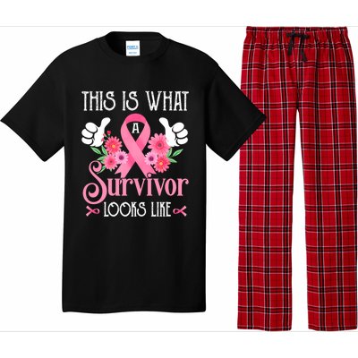 This Is What A Survivor Looks Like Breast Cancer Awareness Gift Pajama Set