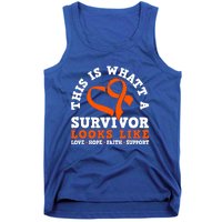 This Is What A Survivor Looks Like Leukemia Warrior Cool Gift Tank Top