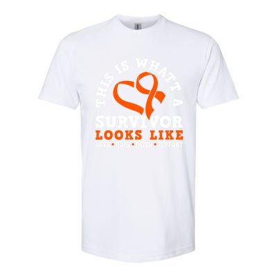 This Is What A Survivor Looks Like Leukemia Warrior Cool Gift Softstyle CVC T-Shirt