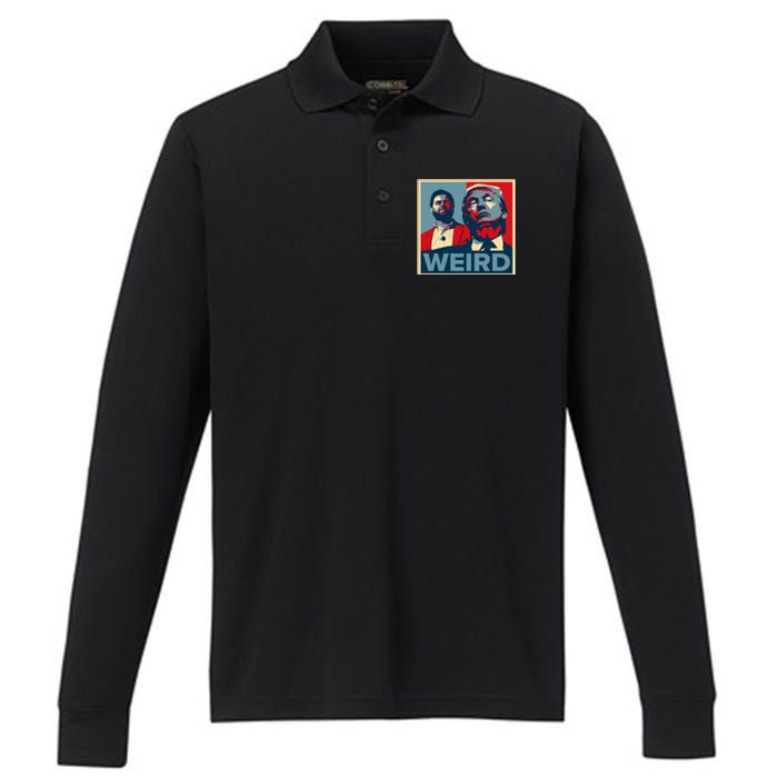 Trump Is Weird Performance Long Sleeve Polo