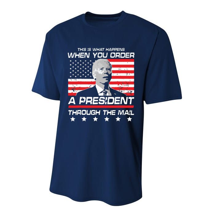 This Is What Happens When You Order A President Through Mail Performance Sprint T-Shirt