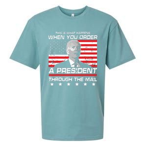 This Is What Happens When You Order A President Through Mail Sueded Cloud Jersey T-Shirt