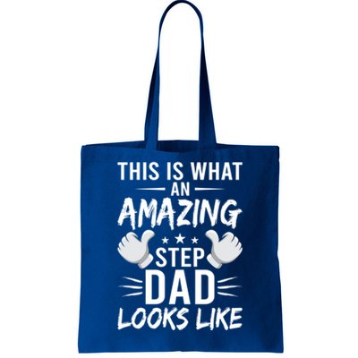 This Is What An Amazing Stepdad Looks Like Stepdad Great Gift Tote Bag