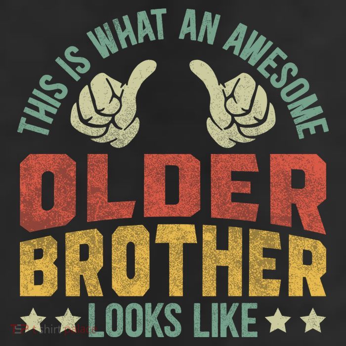 This Is What An Awesome Older Brother Looks Like 7 Panel Mesh Trucker Snapback Hat