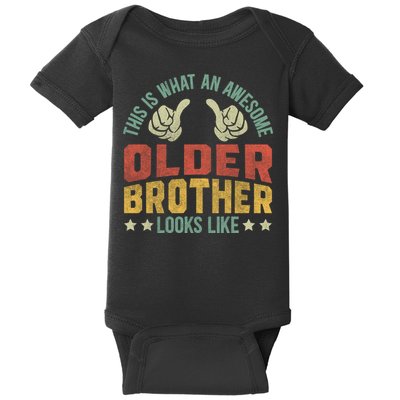 This Is What An Awesome Older Brother Looks Like Baby Bodysuit