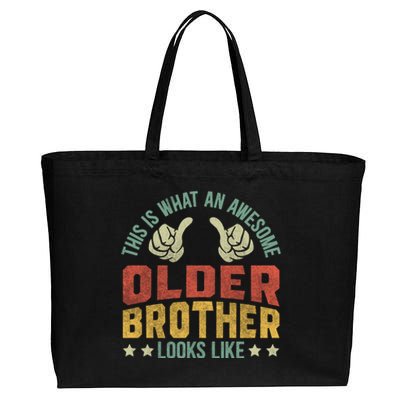 This Is What An Awesome Older Brother Looks Like Cotton Canvas Jumbo Tote