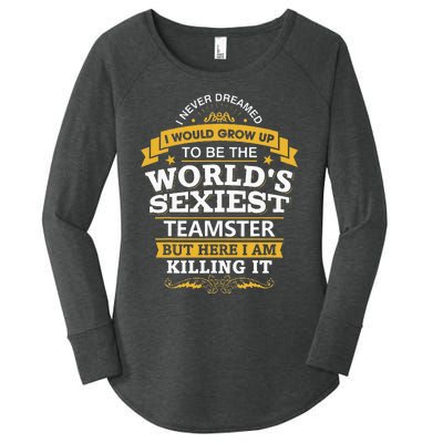 Teamster Idea Worlds Sexiest Teamsters Women's Perfect Tri Tunic Long Sleeve Shirt