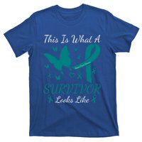 This Is What A Survivor Looks Like Ovarian Cancer Awareness Gift T-Shirt