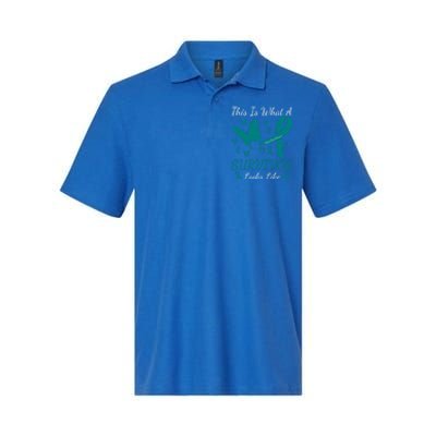 This Is What A Survivor Looks Like Ovarian Cancer Awareness Gift Softstyle Adult Sport Polo