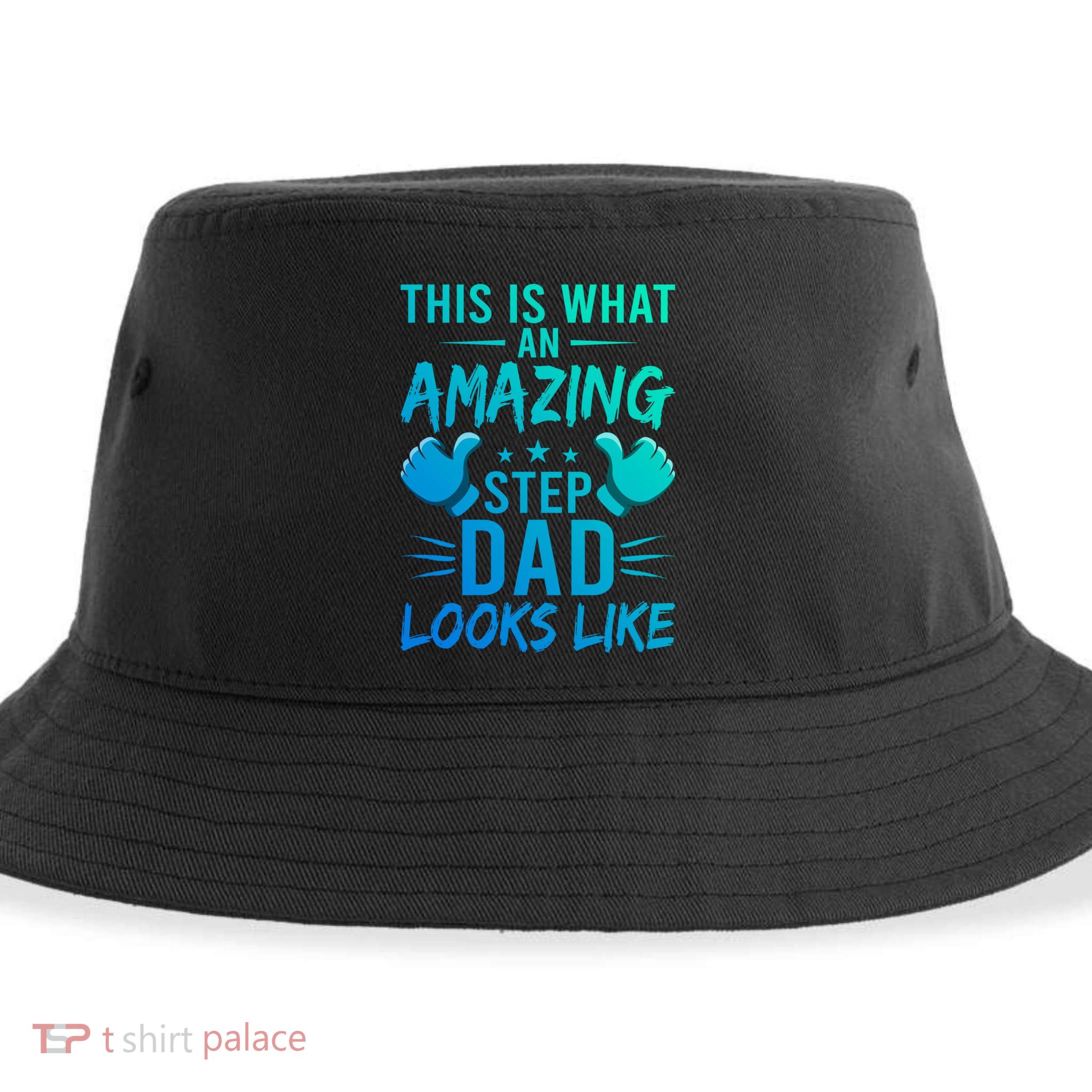 This Is What An Amazing Stepdad Looks Like Stepdad Gift Sustainable Bucket Hat