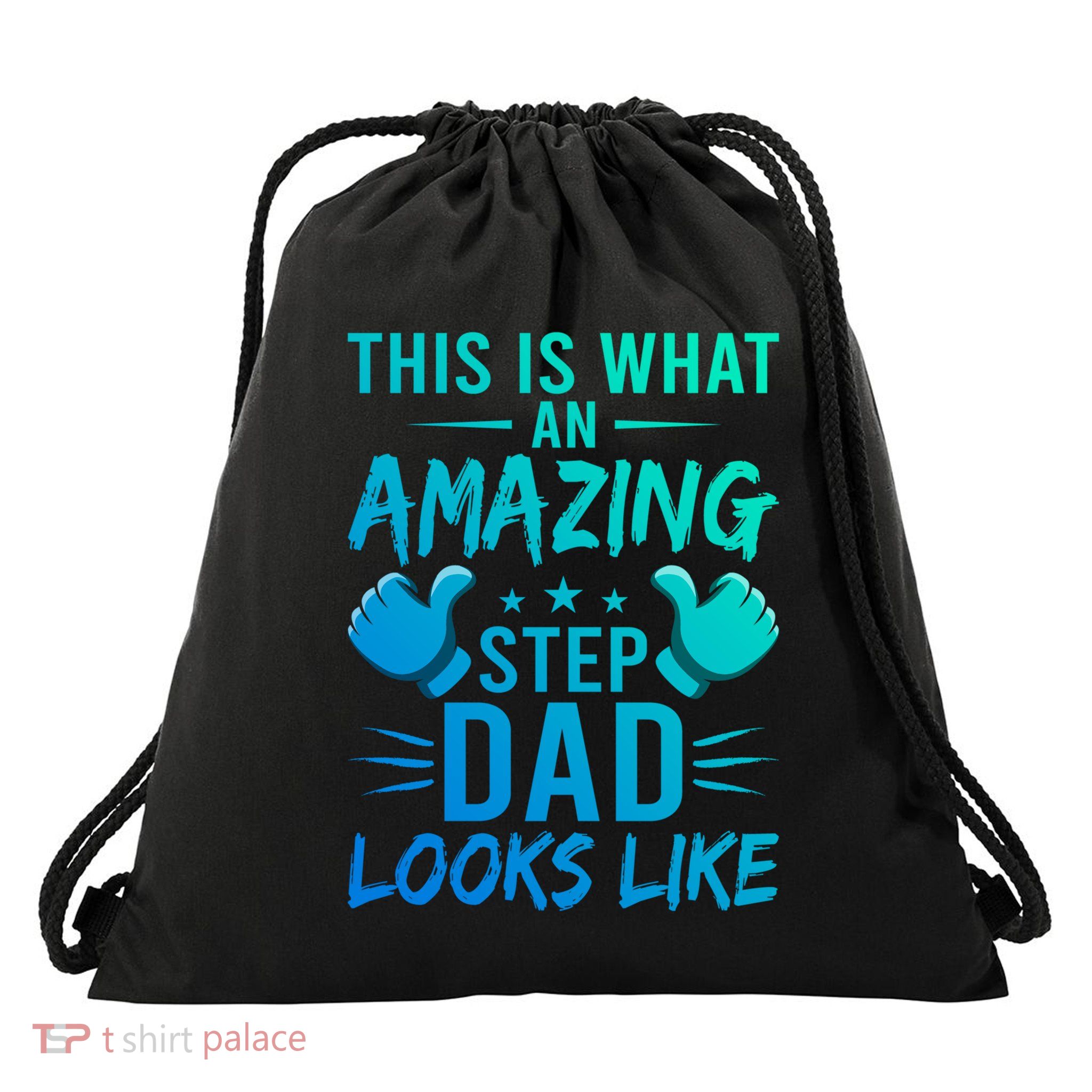 This Is What An Amazing Stepdad Looks Like Stepdad Gift Drawstring Bag