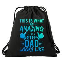 This Is What An Amazing Stepdad Looks Like Stepdad Gift Drawstring Bag