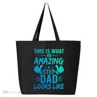 This Is What An Amazing Stepdad Looks Like Stepdad Gift 25L Jumbo Tote