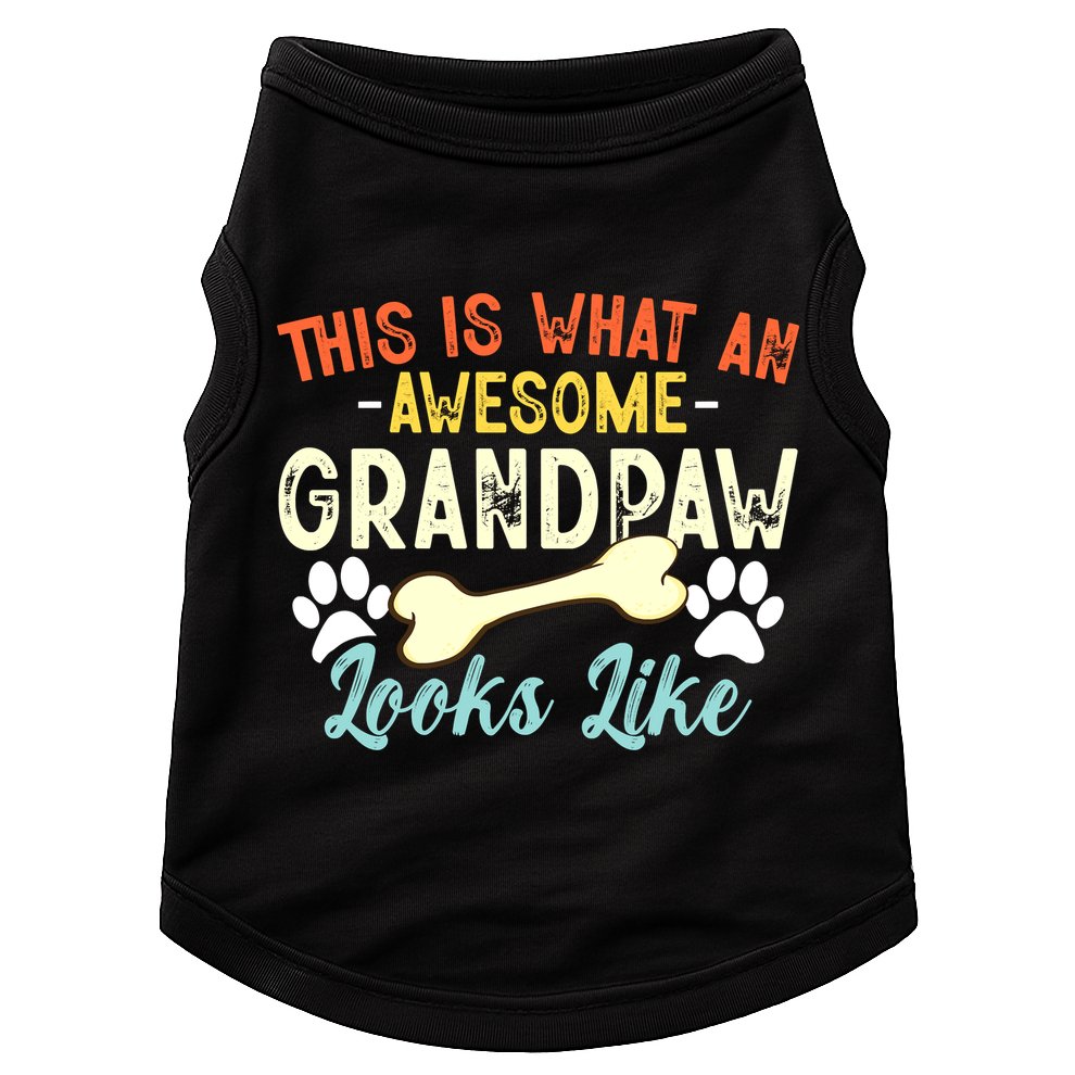 This Is What An Awesome Grandpaw Looks Like - Dog Grandpa Doggie Tank