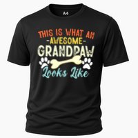 This Is What An Awesome Grandpaw Looks Like - Dog Grandpa Cooling Performance Crew T-Shirt