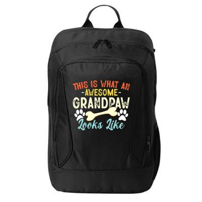 This Is What An Awesome Grandpaw Looks Like - Dog Grandpa City Backpack