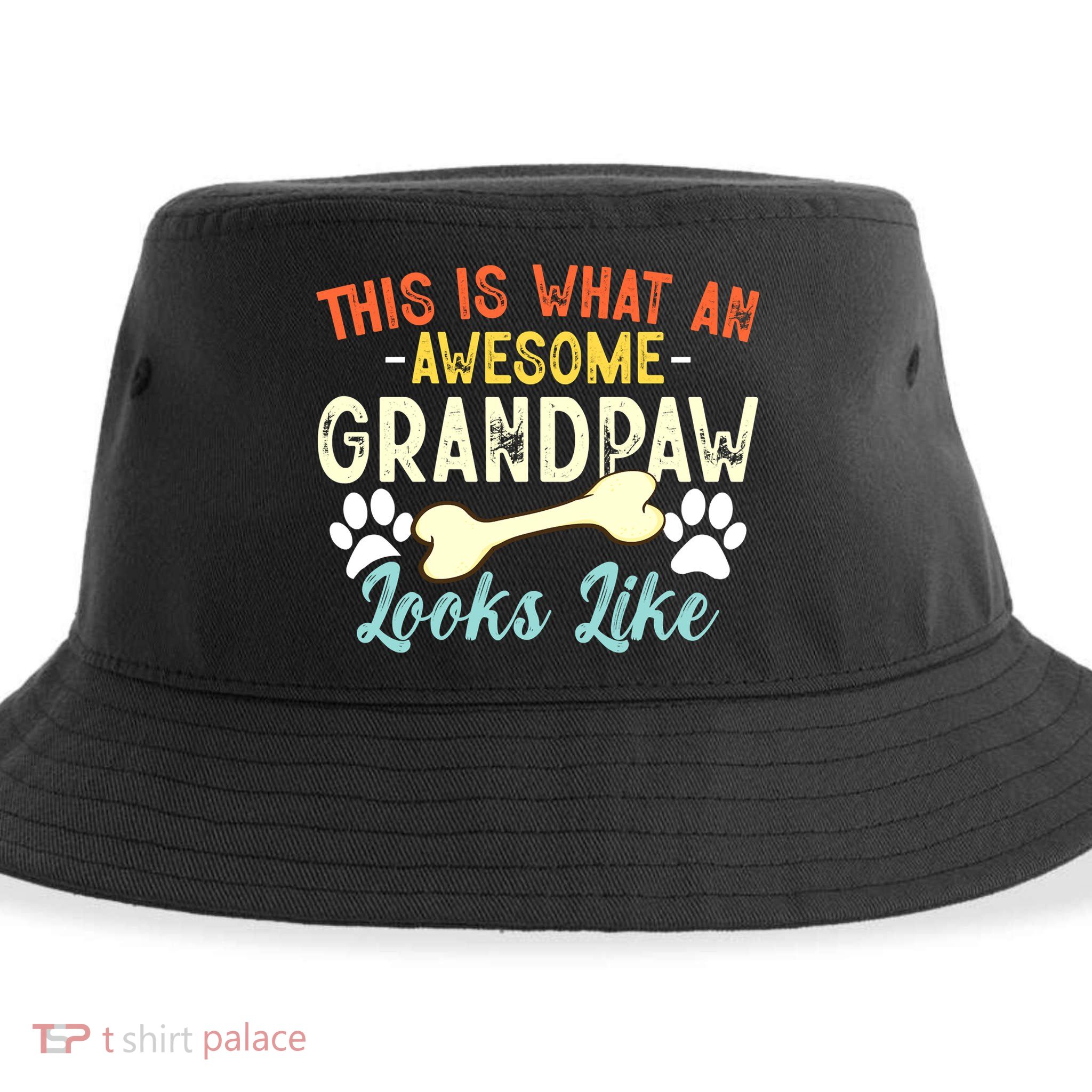 This Is What An Awesome Grandpaw Looks Like - Dog Grandpa Sustainable Bucket Hat