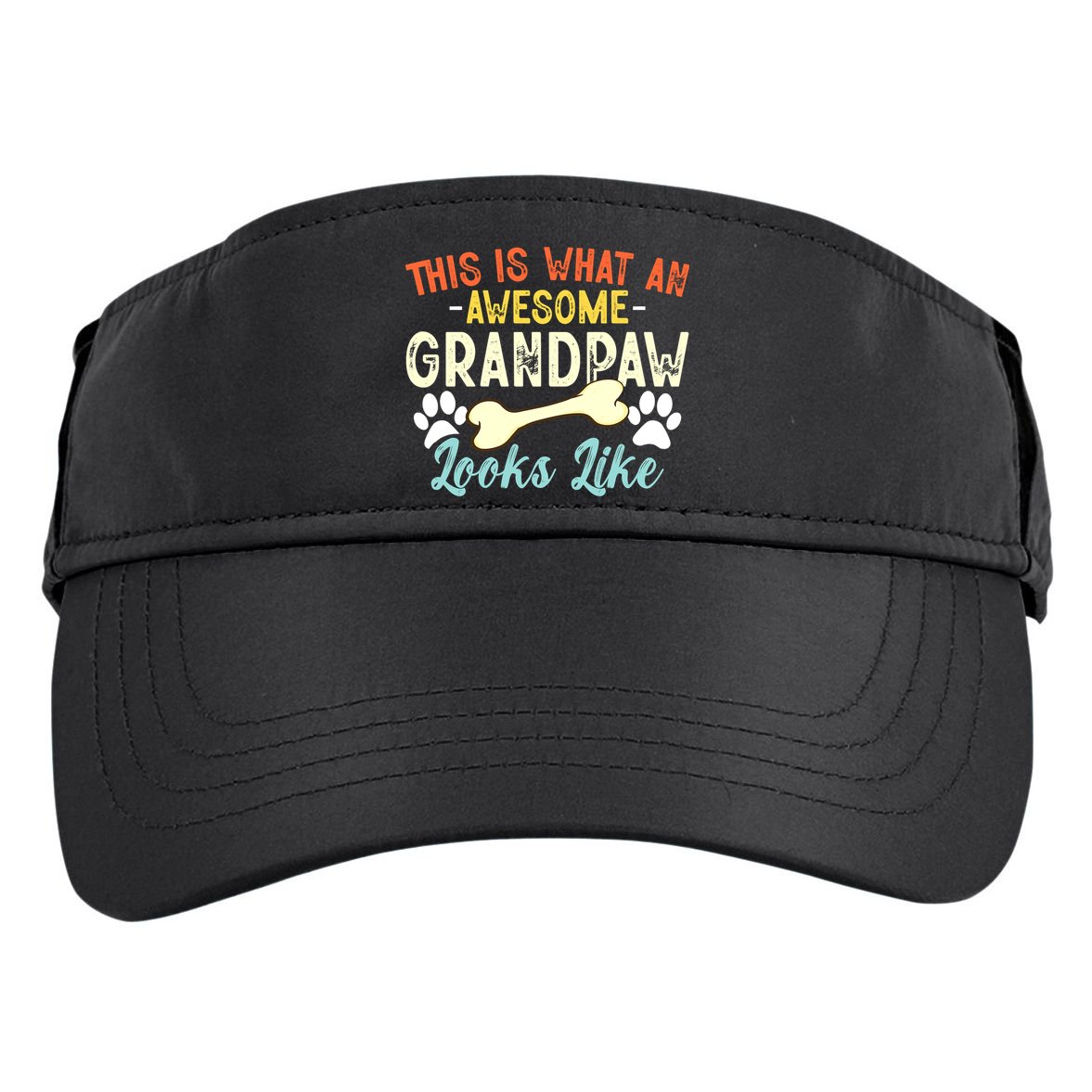 This Is What An Awesome Grandpaw Looks Like - Dog Grandpa Adult Drive Performance Visor